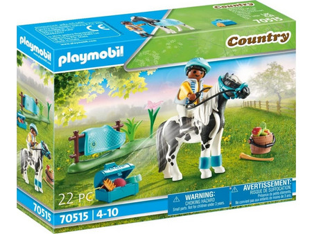 Playmobil Country Αναβάτης με Πόνυ Lewitzer για 4-10 Ετών 70515