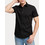 Jack & Jones Ανδρικό Πουκάμισο Βαμβακερό Κοντομάνικο Slim Fit Μαύρο 12195062