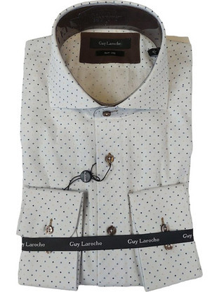 Guy Laroche Ανδρικό Πουκάμισο Μακρυμάνικο GL2318223-1 White