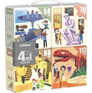 Παιδικό Puzzle Mideer Μουσείο 54 + 70 + 88 + 117 Κομμάτια