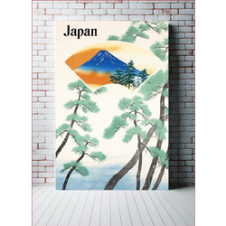 Πίνακας, Japanese Government Railways Travel Poster (1930) vintage illustration