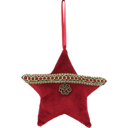 XMAS SPECTRUM 7 ΚΡΕΜΑΣΤΟ ΑΣΤΕΡΙ POLYFOAM ΥΦΑΣΜΑ ΚΟΚΚΙΝΟ ΧΡΥΣΟ 11cm c415821