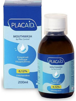 Plac Aid Chlorexidin 012% Στοματικό Διάλυμα Κατά της Πλάκας της Ουλίτιδας & της Περιοδοντίτιδας 200ml