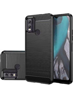 Techsuit Carbon Silicone - θήκη για Nokia C22 - Μαύρο