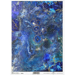 Ριζόχαρτο precious stones navy blue 21x29.7εκ. (ITD-R1661) (ΠΑΚ3)