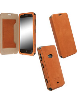 KRUSELL ΘΗΚΗ NOKIA LUMIA 625 LEATHER FLIPCOVER KIRUNA CAMEL