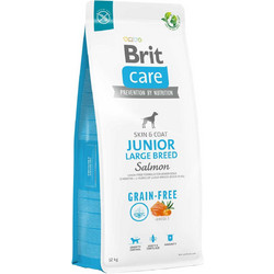 Brit Care Skin & Coat Junior Large Breed Grain Free with Salmon & Potatoes 12kg