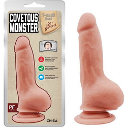 Chisa Novelties Covetous Monster Ρεαλιστικό Dildo με Βεντούζα & Όρχεις 20cm Flesh