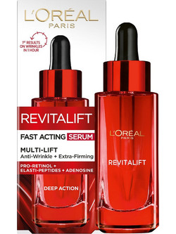 L'Oreal Paris Revitalift Classic Fast Acting Αντιγηραντικό Serum Προσώπου με Ρετινόλη & Πεπτίδια 30ml