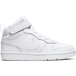 Nike Court Borough 2 MID Παιδικά Sneakers Μποτάκια Λευκά CD7783-100