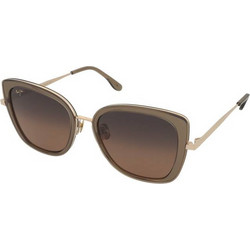 Maui Jim HS843-24A Γυαλιά Ηλίου Πεταλούδα Κοκάλινα Μεταλλικά Χρυσά με Καφέ Polarized Φακό