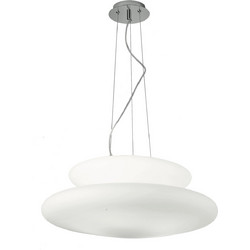 Ondaluce Pagoda 60 White Κρεμαστό Φωτιστικό Οροφής Πολύφωτο E27 Λευκό