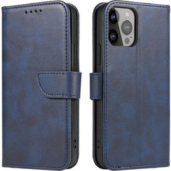 Magnet Case for Samsung Galaxy S23 flip cover wallet stand blue