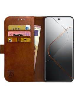 PU Θήκη Πορτοφόλι - Xiaomi 14 Pro - Rosso Element - Brown (8719246426797)