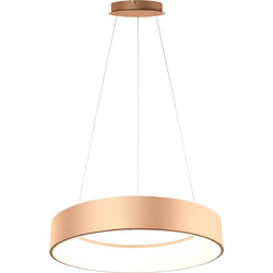LUCE LED-NOAH-S60-ORO Κρεμαστό Φωτιστικό Οροφής Μονόφωτο LED Χρυσό Φ60cm