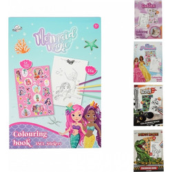 Βιβλιο Ζωγραφικης Α5 Με Αυτοκολλητα (Colouring Book A5 With Stickers) 21X14.8Cm. 5 Σχέδια - 1 τμχ (8720029076023)