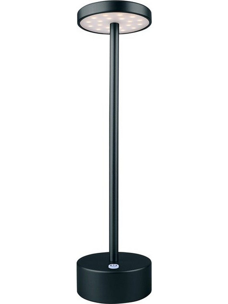Επιτραπέζιο φωτιστικό LED, ύψος 30cm, επαναφορτιζόμενο, 3.5W, 3000Κ, 200lm, Μαύρο, Darwin - (DRW-220B)