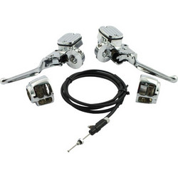 Handlebar control hydr. clutch conversion kit. Chrome