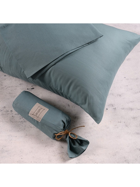 Melinen Σετ Σεντόνια Μονά με Λάστιχο 100x200+32 Urban Line Dark Aqua