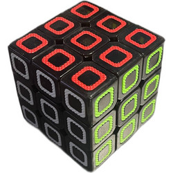 Κύβος Μαύρος με Τετράγωνα 3x3