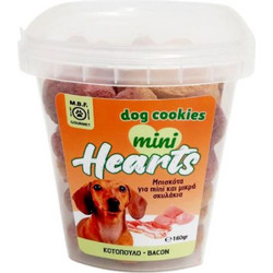 MBF Gourmet Cookies Mini Hearts Chicken Bacon 160gr