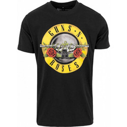 Merchcode Guns N' Roses Logo T-shirt mt346 ΜΑΥΡΟ