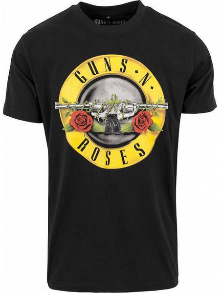 Merchcode Guns N' Roses Logo T-shirt mt346 ΜΑΥΡΟ