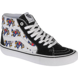 Vans Skate Wolf Sk8 Hi Pro Γυναικεία Sneakers Μποτάκια Μαύρα Πολύχρωμα VN0A45JD11Z