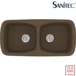 Sanitec Classic 319 Επικαθήμενος Νεροχύτης Γρανίτη Ματ Granite Rust 93x51cm