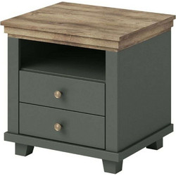 Κομοδίνο Capel 162284009 52x42x54cm Green-Oak