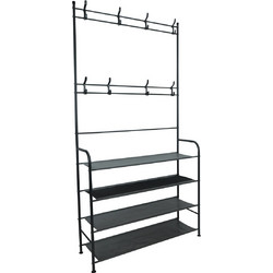 Μεταλλική Κρεμάστρα Δαπέδου με 4 Ράφια 80x25x153cm