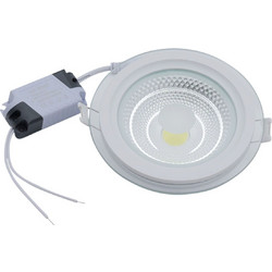 Γυάλινο Χωνευτό Σποτ Φ9.5xY3cm με Ενσωματωμένο LED 5W