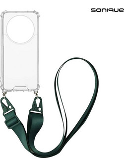 Sonique Armor Clear Strap Θήκη (Honor Magic6 Lite 5G) Πράσινο Σκούρο