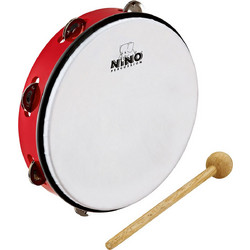 Nino Percussion NINO Nino 24R Tαμπουρίνο 10'' με Tζίλιες και Kοπανάκι