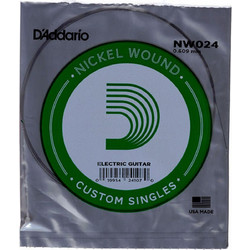 D'Addario NW024 Χορδή Ηλεκτρικής Κιθάρας Nickel Plated Steel 24"
