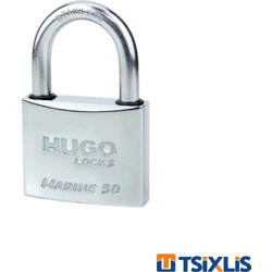 Λουκέτο INOX MARINE 40 με 3 Κλειδιά HUGO