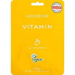 Kocostar Vitanin Sheet Μάσκα Προσώπου για Λάμψη 25ml