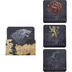 Game of Thrones - Set of 4 Houses of Westeros Coasters