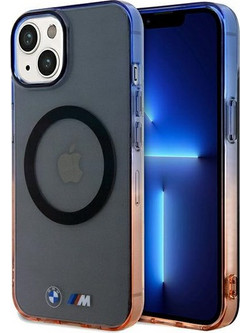 BMW Gradient Bumper MagSafe Case for iPhone 15 Plus / 14 Plus - Gray