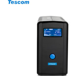 Tescom Leo Plus LCD 650AP UPS Line Interactive 650VA 390W με 2 Πρίζες