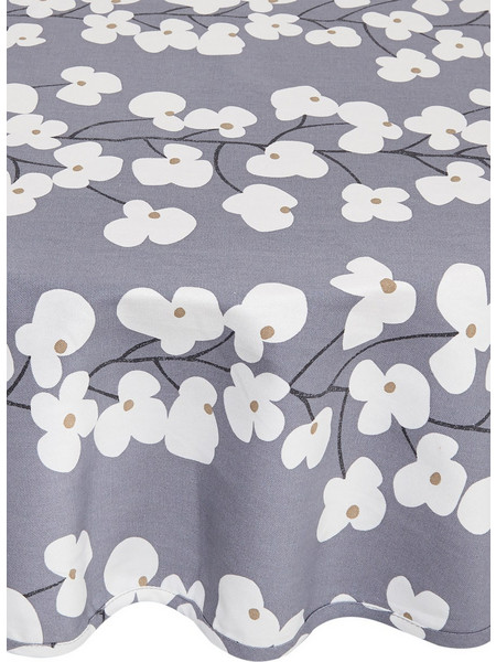 Coincasa τραπεζομάντηλο ροτόντα με floral print 180 cm - 006703562 Γκρι