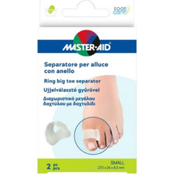 Master Aid Foot Ring Big Toe Separator Small Διαχωριστικά Δαχτύλων για Σφυροδακτυλία 2τμχ