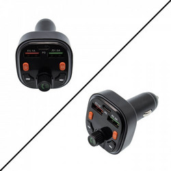 FM Transmitter Bluetooth και Φορτιστής Αυτοκινήτου 20W με 2 Θύρες USB και 1 Type-C 12-24V 3.1A Μαύρος VC-48 TAKEMORE