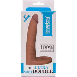 Lovetoy The Ultra Soft Double 3 Ρεαλιστικό Dildo 17.8cm Flesh