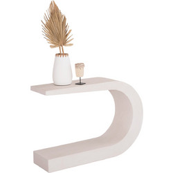 ΚΟΝΣΟΛΑ ΣΕΙΡΑ SANTORINI HM18049 MDF ΣΕ ΥΠΟΛΕΥΚΟ ΧΡΩΜΑ 110x30x70Υεκ