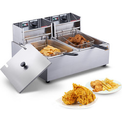 VEVOR Commercial Electric Deep Fryer Countertop Deep Fryer Διπλές αποσπώμενες δεξαμενές