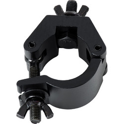 GloboStar(R) CLAMPS 51183 Επαγγελματικός Γάντζος Hook Αλουμινίου Ύψηλης Αντοχής για Κρέμαση, Στήριξη & Τοποθέτηση Προϊόντων Stage σε Τράσες - Μ8 x Π5.5 x Υ3cm - Μαύρο