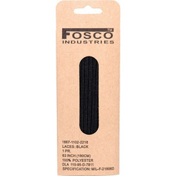 Κορδόνια Μαύρα 180cm Fosco - Μαύρο