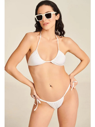PCP Kos Bikini Set Τριγωνάκι Brazil Λευκό