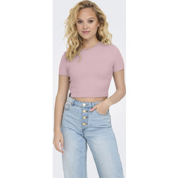 Γυναικεία μπλούζα crop ONLBETTY LIFE SS O-NECK SHORT TOP CC JRS 15311891